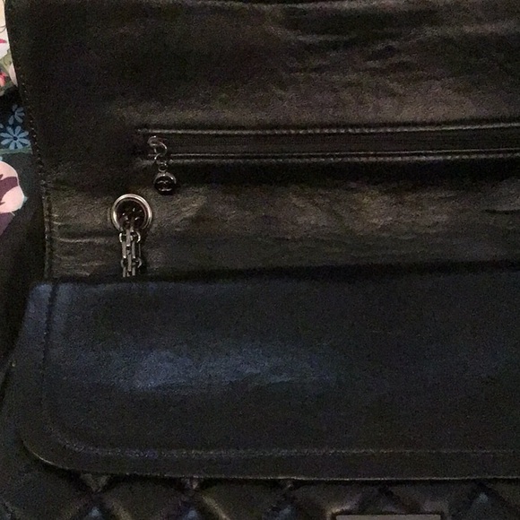 Designer Inspired Black Quilted Re-Issue Bag - Picture 2 of 8